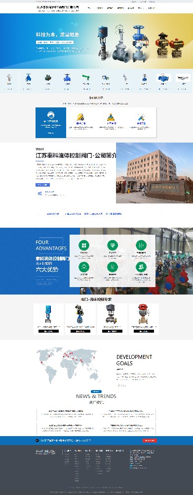 江蘇泰科流體控制閥門有限公司企業(yè)官網(wǎng)建設(shè)制作開發(fā)案例